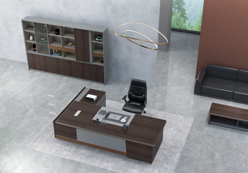總經(jīng)理辦公室/總裁大班臺(tái)/簡(jiǎn)約/現(xiàn)代辦公室桌-1